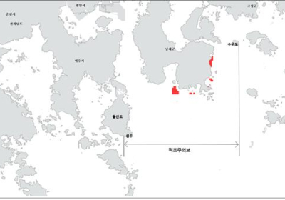 전남 여수~경남 남해 해역에 적조주의보 발령