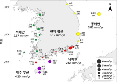 [포커스] 우리나라 해수면이 높아지고 있다…매년 3.12mm씩↑    