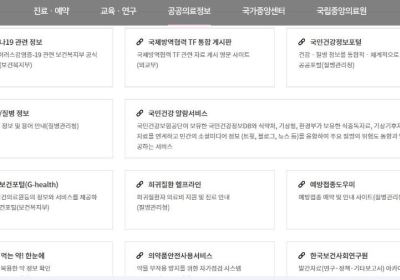 [건강정보] 국립중앙의료원, 공공보건의료인력 학습사이트 구축