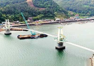 광양 배알도~망덕포구 해상보도교 개통 임박