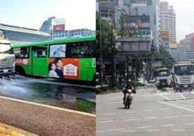 서울 도심 낮 시간대 집중 물청소…온도 낮추기